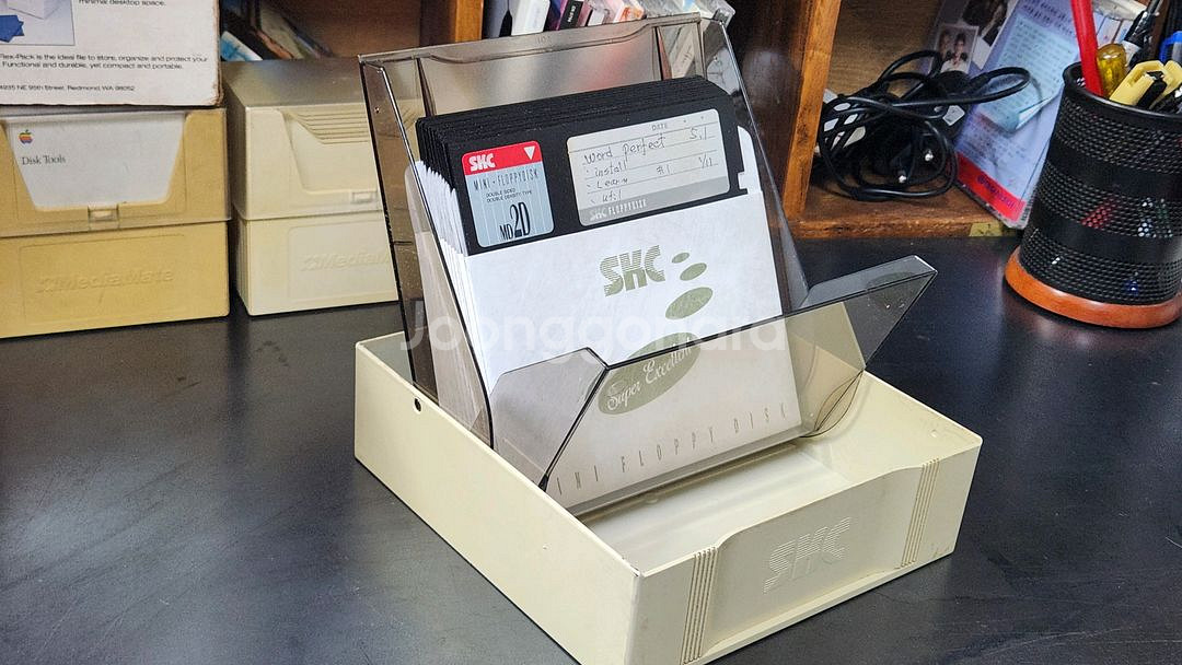 5.2인치 플로피디스켓 + 케이스--0