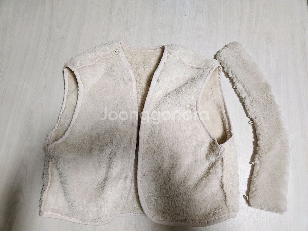 리미떼두두 래빗 퍼 데님 자켓--2