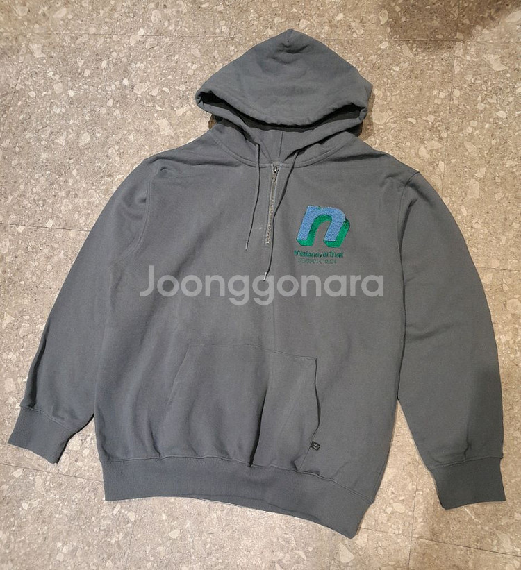 디스이즈네버댓 하프집업 후드 (L)--0