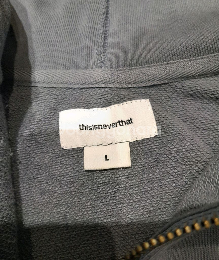 디스이즈네버댓 하프집업 후드 (L)--3