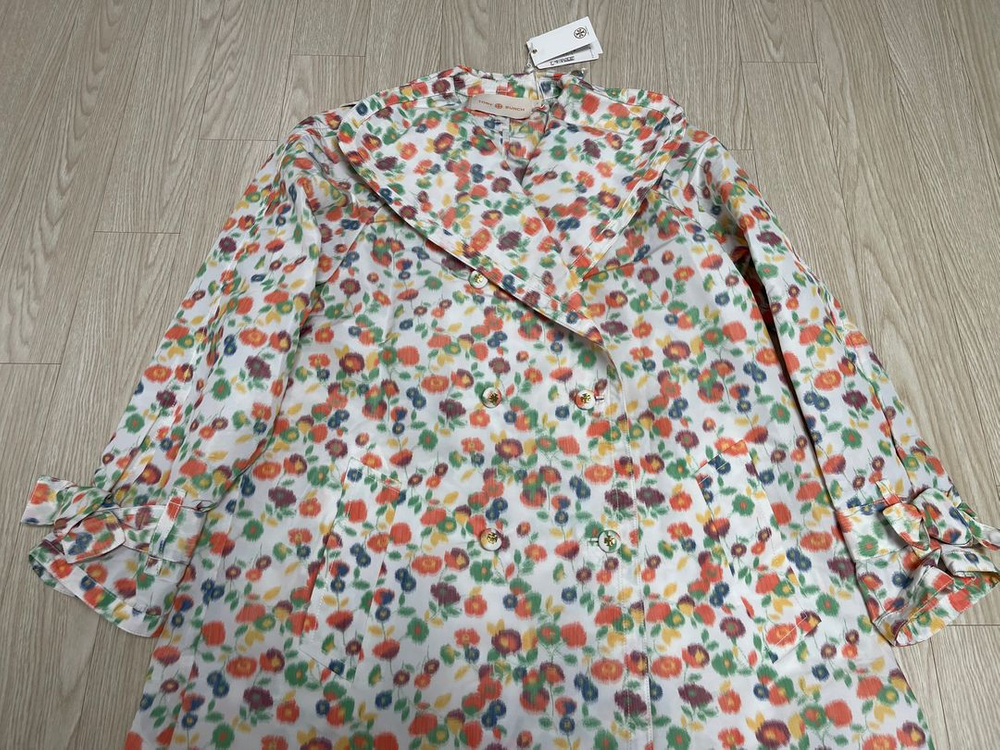 토리버치 런웨이 태피터 트렌치 코트 TORY BURCH 이미지