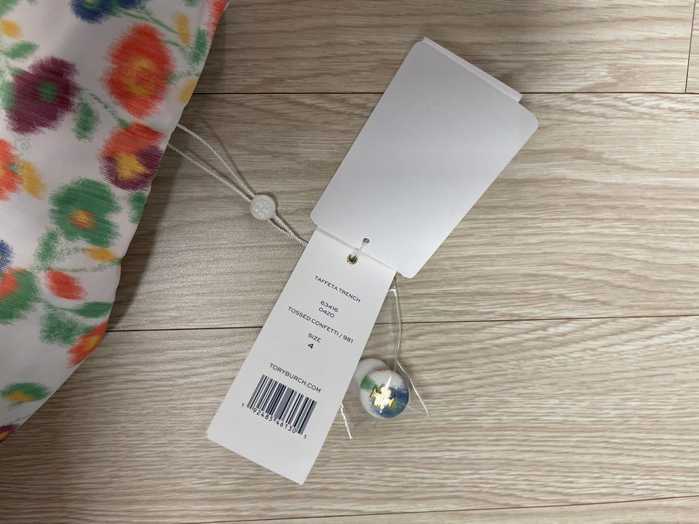 토리버치 런웨이 태피터 트렌치 코트 TORY BURCH 이미지