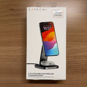 사테치 qi2 2in1 접이식 무선충전기 팝니다