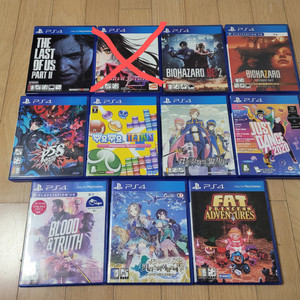 ps4 뿌요뿌요, 바이오하자드, 원피스, 페르소나5