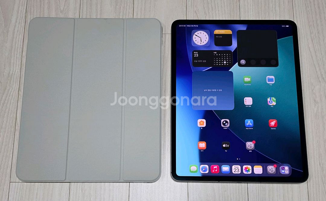 아이패드 프로 M4 13인치 256 셀룰러 + 애케플--0