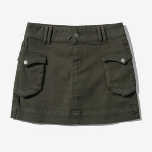 여자 카키 미니스커트 새상품S사이즈