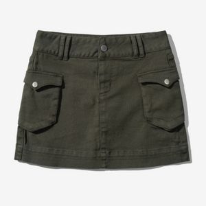 여자 카키 미니스커트 새상품S사이즈
