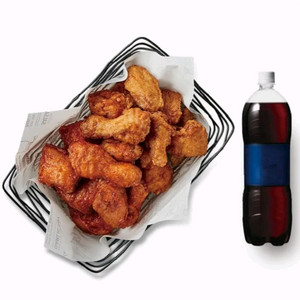 교촌치킨 반반오리지날+콜라1.25L 교촌 반반 한마리