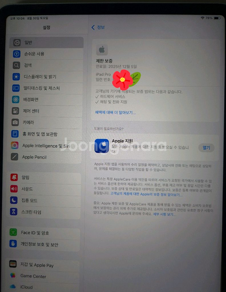 아이패드 프로 M1 11인치 2TB + 애플 펜슬--2