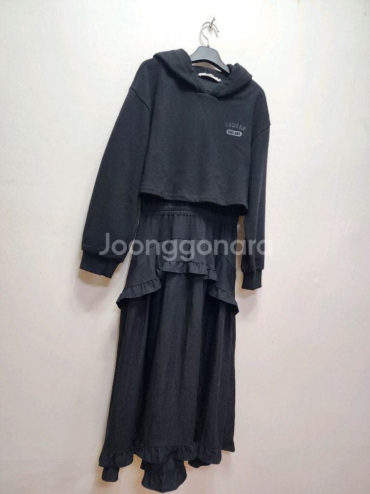 23년 한섬 sjyp 크롭 후드 롱원피스--0