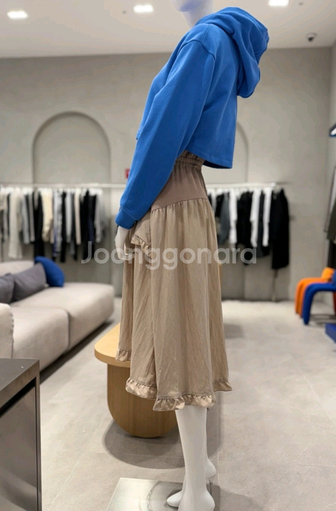 23년 한섬 sjyp 크롭 후드 롱원피스--7