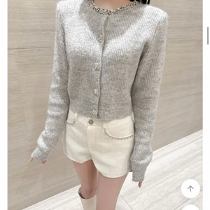 에이블리 수입 큐빅 니트가디건