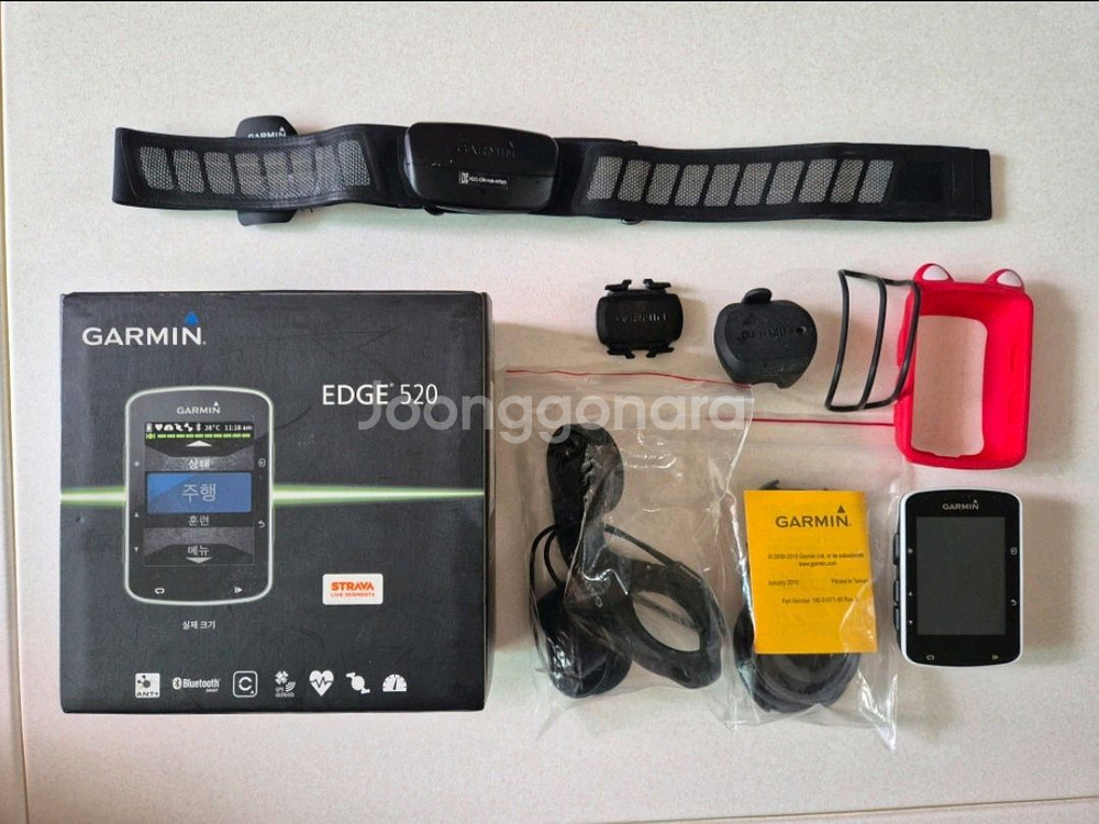 가민520, 심박계, 속도계, 거치대, 케이스--0