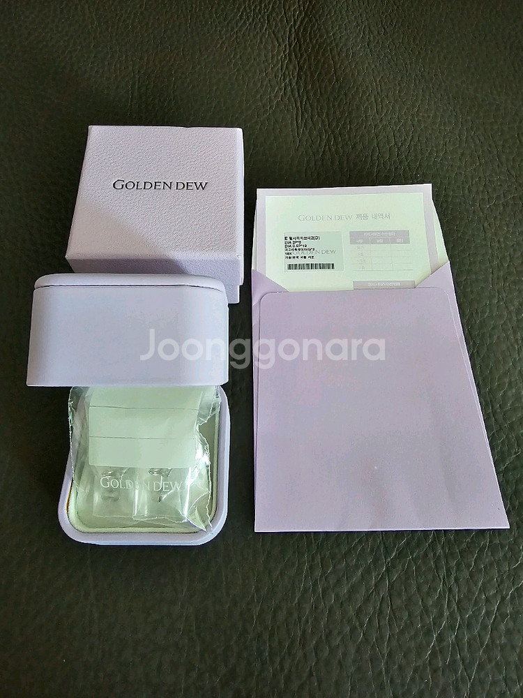 골든듀 펄시피아쁘띠 파베 화골 귀걸이(새상품)--0