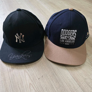 양키스.다져스 MLB 스넵백모자 2종세트 프리사이즈