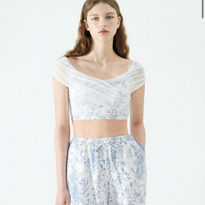 그레이스유 오프숄더 페리 탑 상의