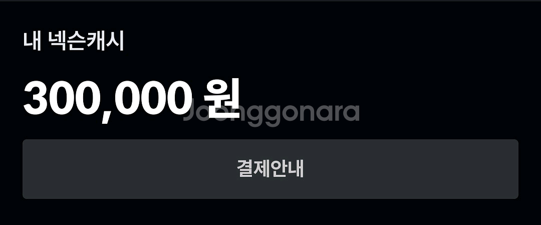 충전된 넥슨캐시 30만원 판매합니다.--0