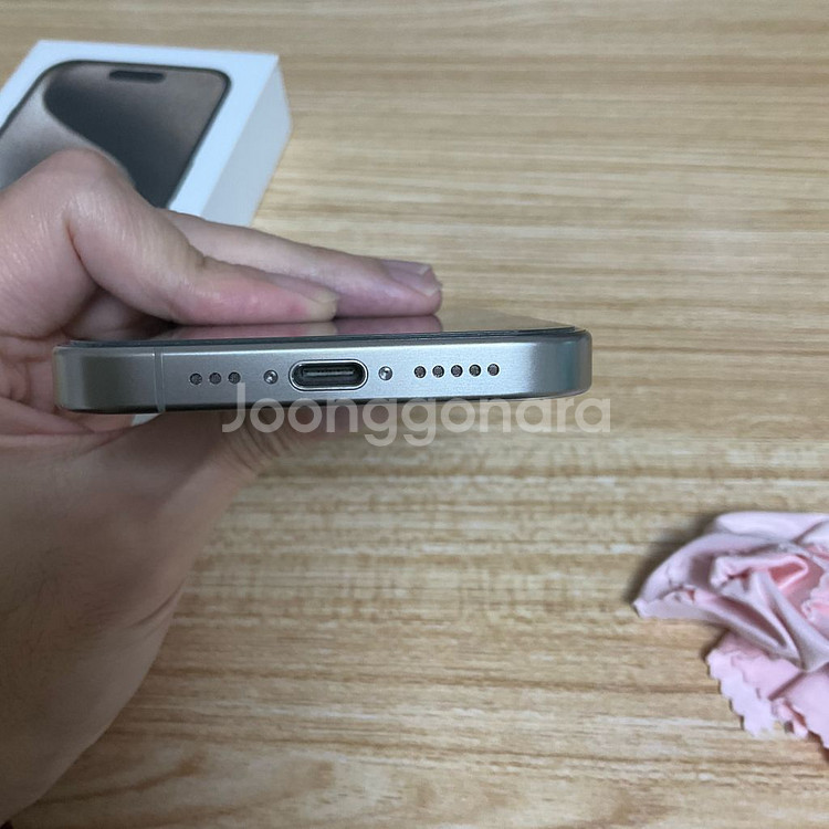 아이폰15프로 128gb 미국판 카메라무음, 출력제한x--7
