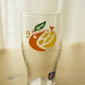 오렌지 유리컵 1P+ 코카콜라 유리컵 1P (미개봉)