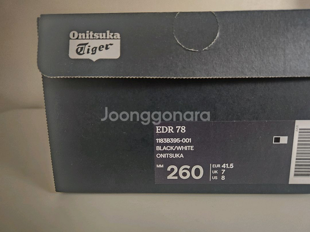 (새상품) 오니츠카 타이거 EDR 78 블랙화이트260--4