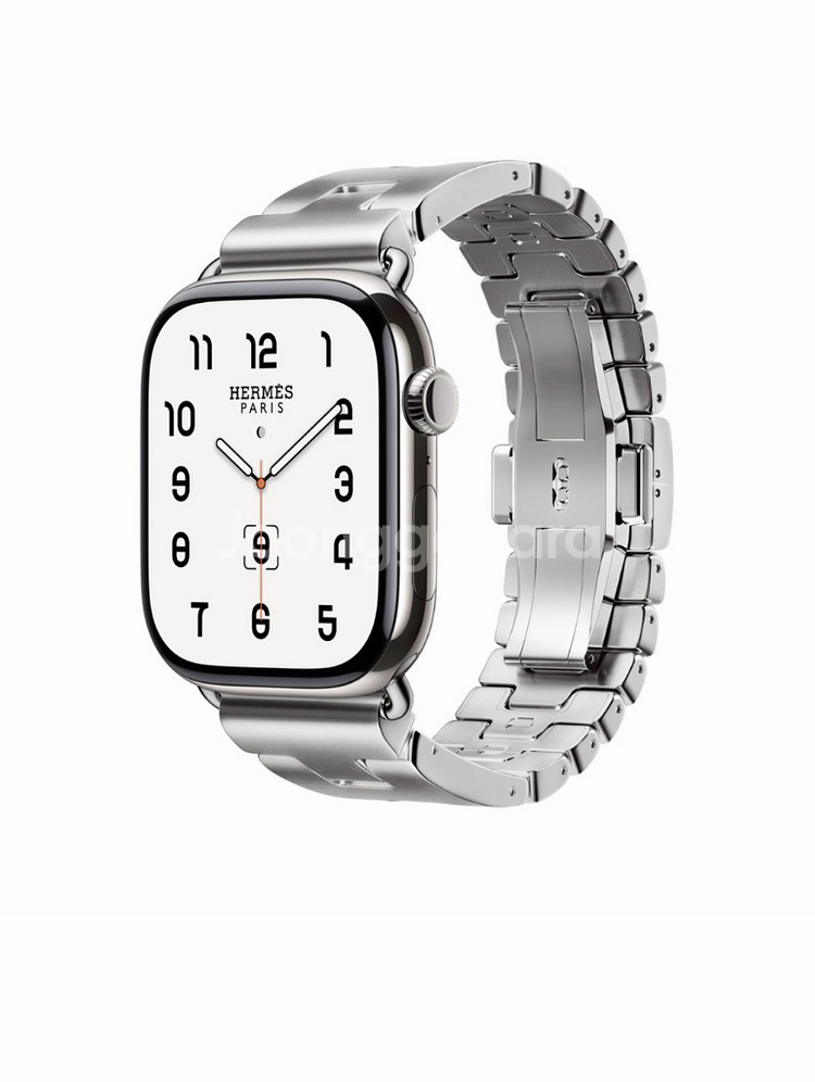 애플워치 에르메스 46mm 사티네 그랑H 밴드 M--0