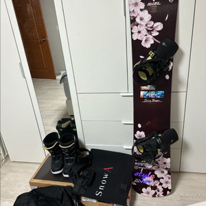 아벨 체리블라썸 스노우보드 풀세트 바인딩 부츠