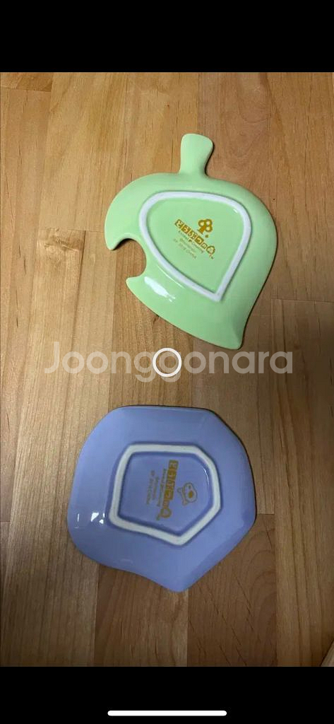 단종 동물의숲 접시 잎사귀 화석 접시 2종 동숲 모동숲--1