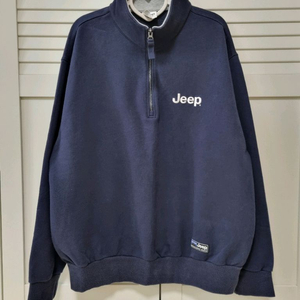 JEEP 반집업 맨투맨.105(XL). 네이비
