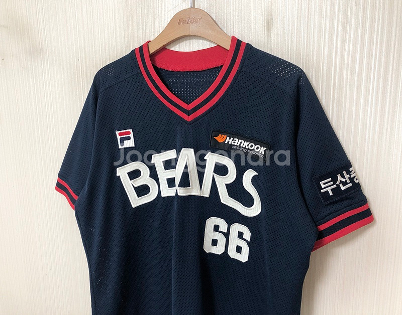 KBO 필라 두산베어스 어센틱 올드원정 유니폼/져지 1--4