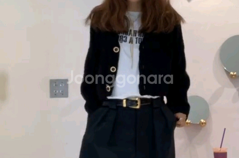넘버프로젝트 부클래 울 블렌드 가디건(새상품)--2