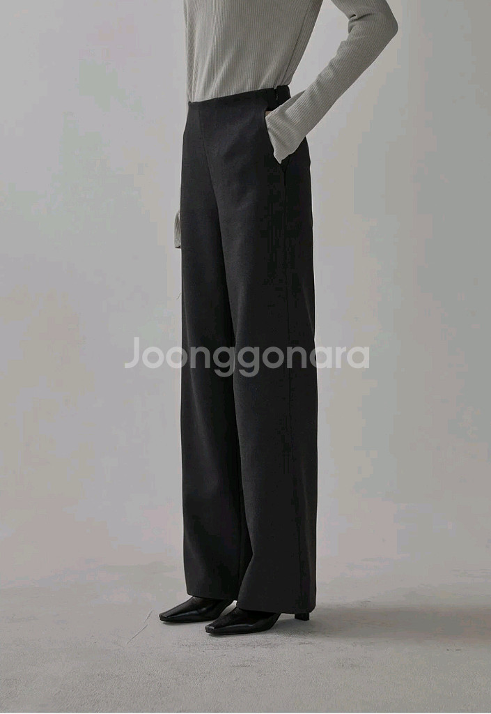 블루브릭 겨울 슬랙스 - S차콜--1