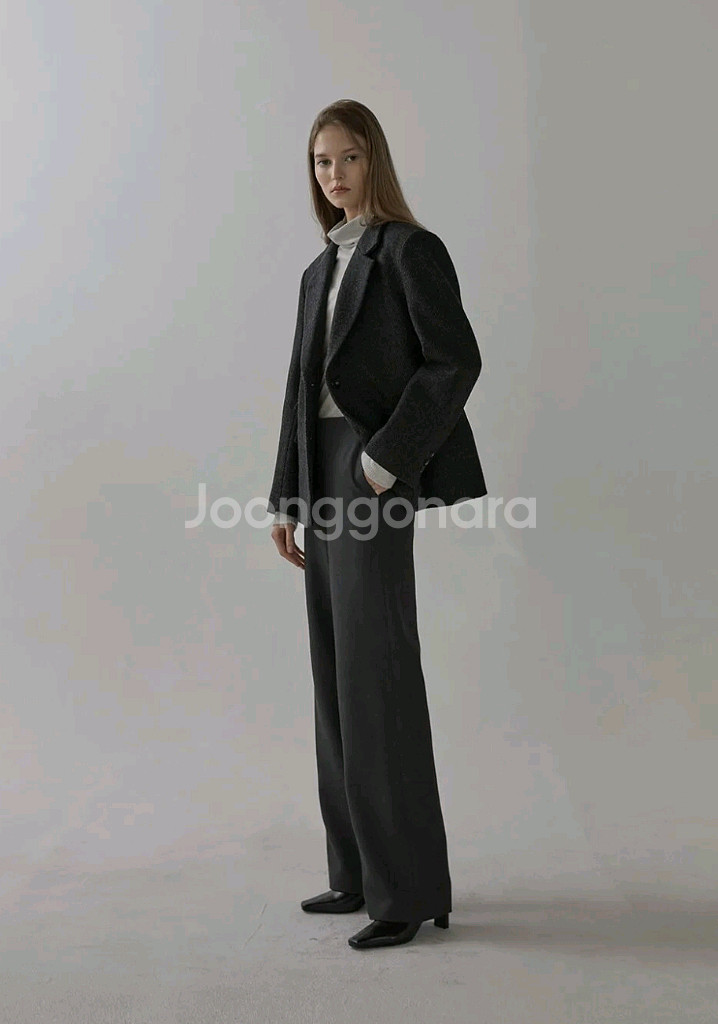 블루브릭 겨울 슬랙스 - S차콜--3