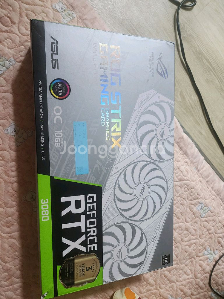 rtx3080 rog strix 화이트 팝니다--0