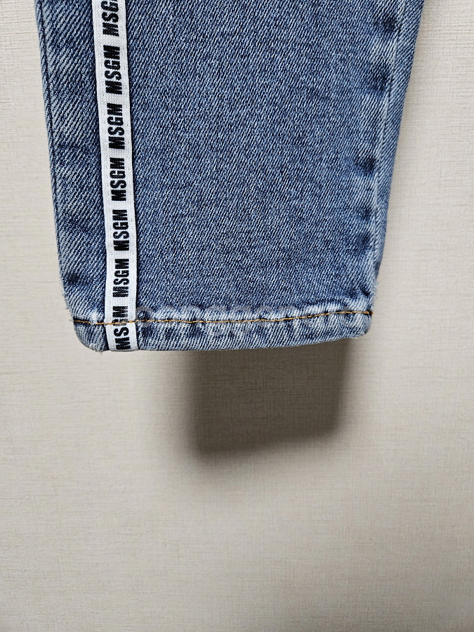 엠에스지엠 MSGM 레터링라인 제깅스 데님 팬츠 55정--4