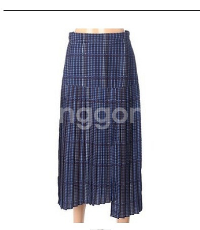 써스데이 아일랜드 체크 플리츠 스커트 s사이즈--2