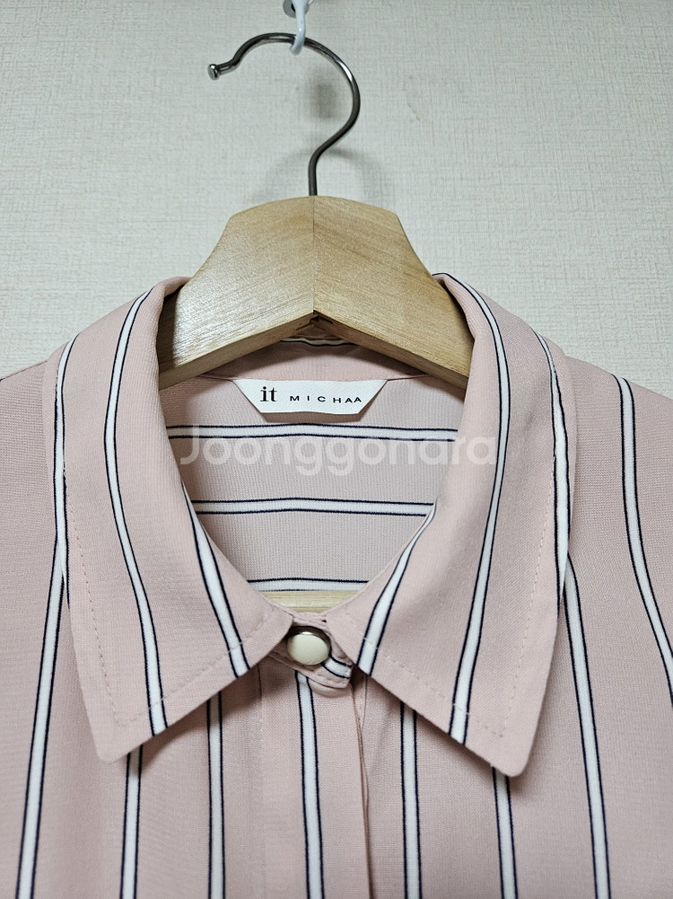 잇미샤 it michaa 핑크 셔츠 블라우스 55사이즈--3