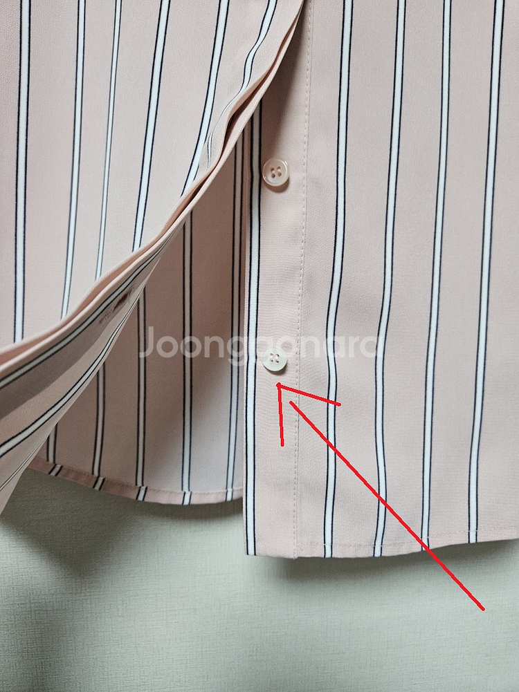 잇미샤 it michaa 핑크 셔츠 블라우스 55사이즈--9