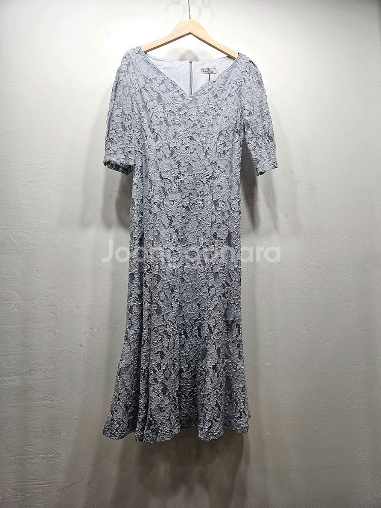 루코루코 레이스 롱원피스 블루그레이--0