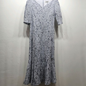 루코루코 레이스 롱원피스 블루그레이