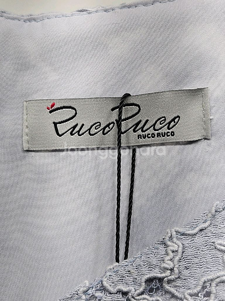 루코루코 레이스 롱원피스 블루그레이--1