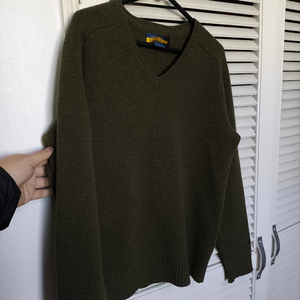 오버핏 랄프로렌 RUGBY 브이넥 울니트