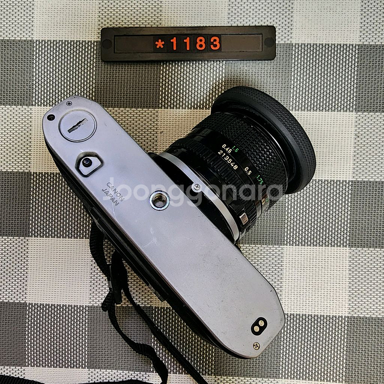 캐논 AE-1 필름카메라 실버바디 1.4 단렌즈--4