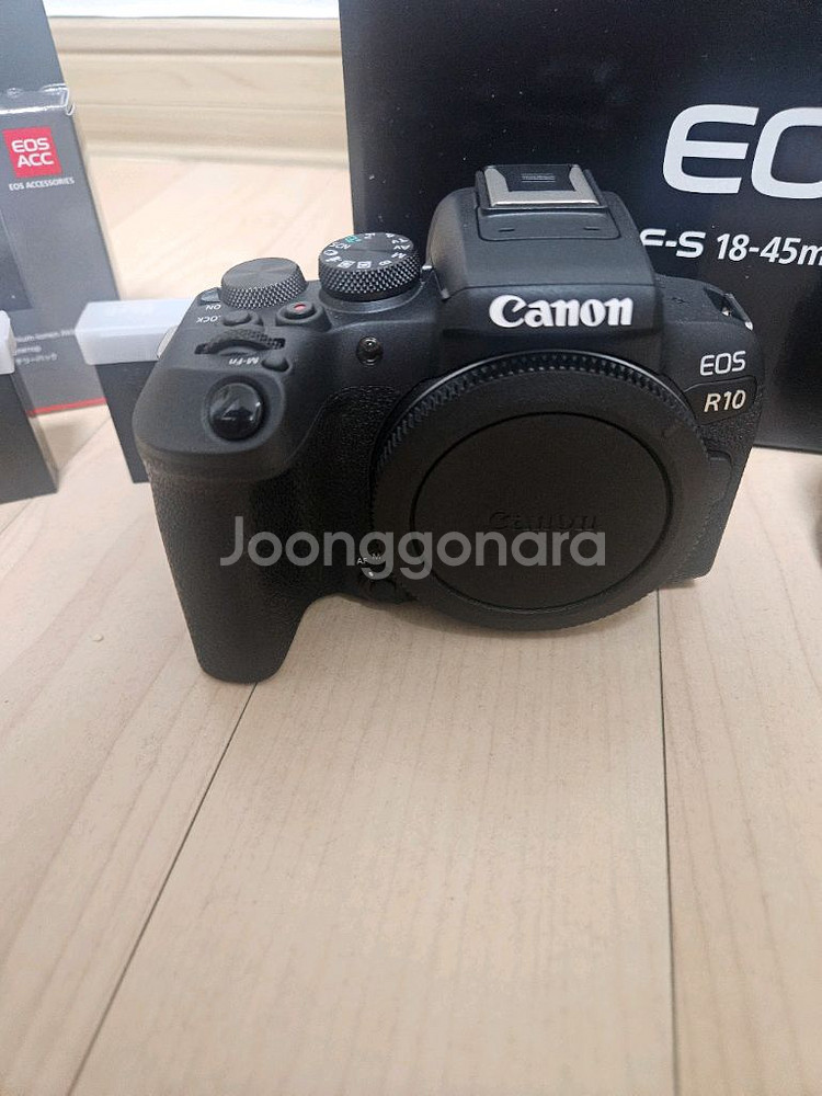 캐논 eos r10 + 번들렌즈+ 레오포토 케이지--1