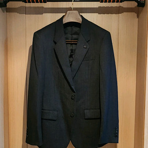 진그레이 커스텀멜로우 모직 자켓 슬림L