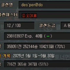 서든 클랜 40등 네임벨류 des`per@do 판매