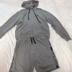 엠포리오아르마니 로고테이프 후드집업세트 M사이즈