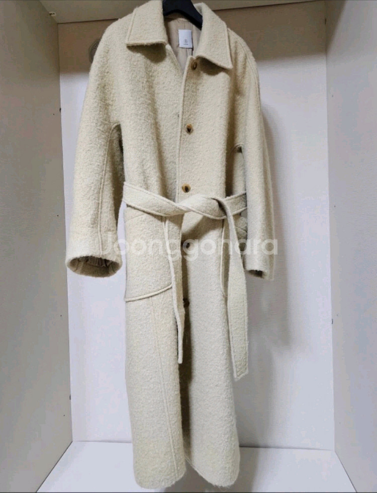 블러썸에이치컴퍼니 울 앙고라 코트 S 버터색상--7