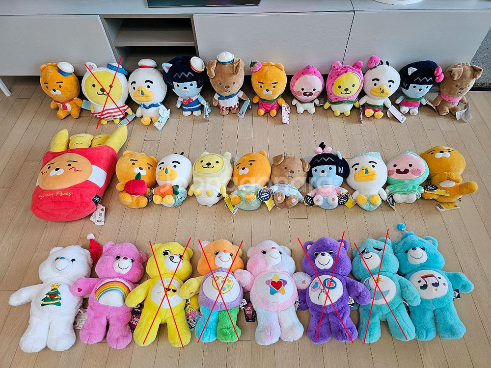인형 판매 : 케어베어, 카카오 프렌즈 등--0