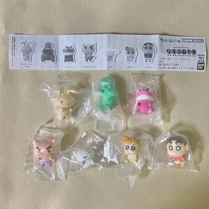 짱구 나란히 1탄 7종 풀세트 가챠 피규어 굿즈 정품