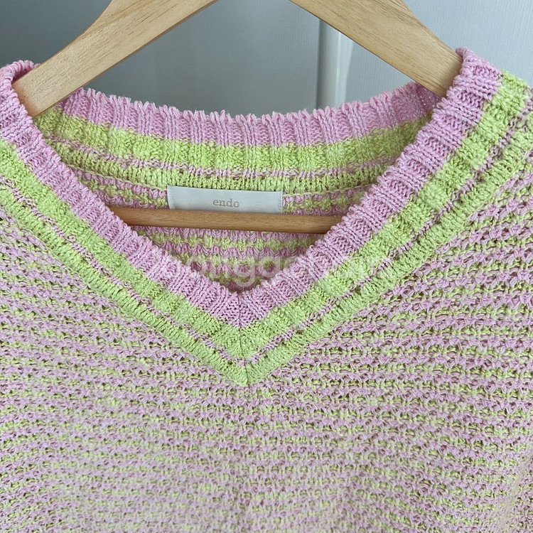 브이넥믹스반팔니트--1